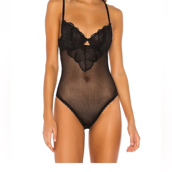 REVOLVE Tops - KAT THE LABEL / Revolve Zephyr Body Suit in Black. Size Small. Brand New.